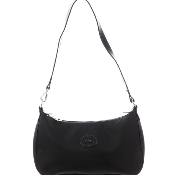 longchamp black shoulder bag